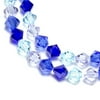 Cousin Glass Crystal Blue Mix Bead, 38 Piece
