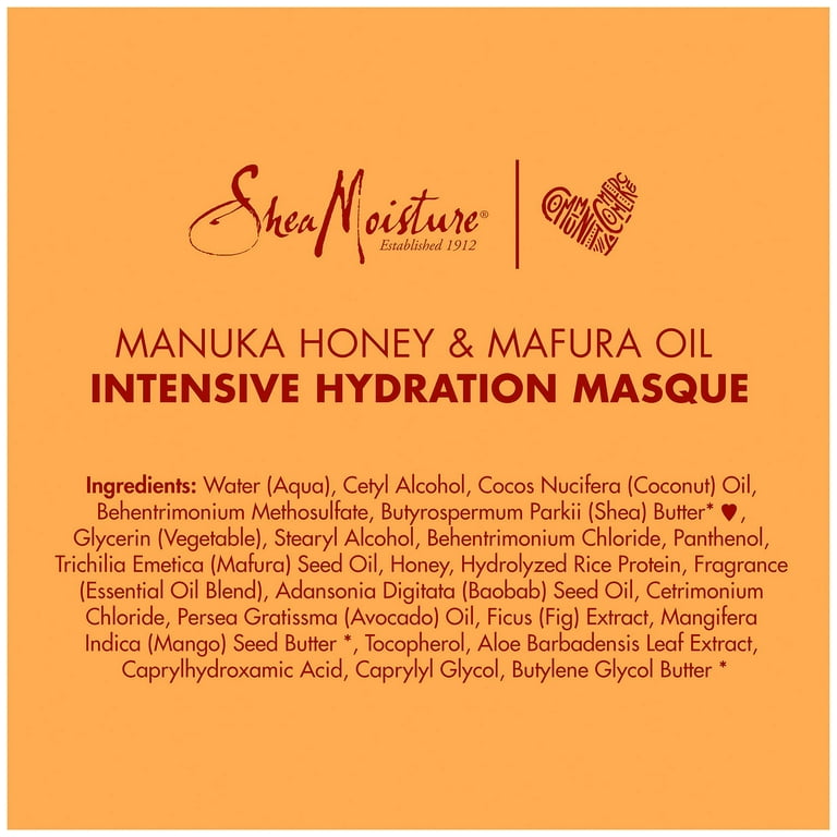 SheaMoisture Manuka Honey & Mafura Oil Intensive Hydration Hair Masque (12  oz.)