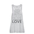 thumbnail image 1 of Faith Hope Love Women's Fashion Sleeveless Flowy Racerback Workout Yoga Tank Top Sport Grey 2X-Large, 1 of 3