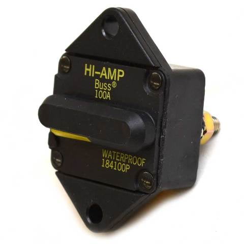 Eaton Bussman Boat Inline Circuit Breaker 184100P | 100 Amp 42 VDC