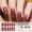 ZK078, variant on YTTAL (Buy 2 Get 1 Free)10pcs Glitter Pink Nail Polish Strips, Long-Lasting Nail Stickers for Women, DIY Manicure Kit, Waterproof Nail Art Decals with Shimmer Finish