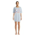 thumbnail image 2 of Grayson Social Juniors Oversized Sleepshirt and Scrunchie Set, 2-Piece, Sizes S-3X, 2 of 5