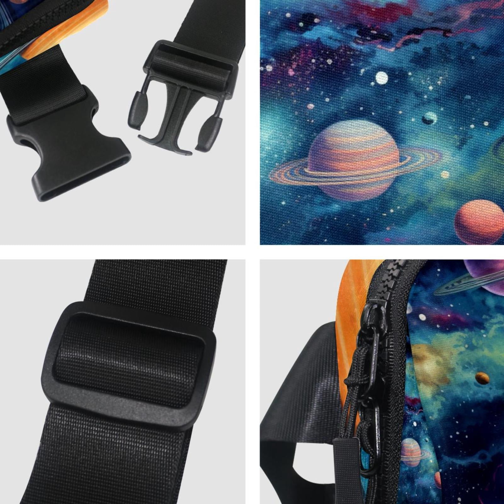 Galactic Planet Running Belt Fanny Pack Belt Bag with Extension Strap Lightweight Adjustable Unisex