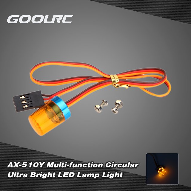 Original GoolRC AX-510Y Luz LED de policía ultrabrillante circular multifunción