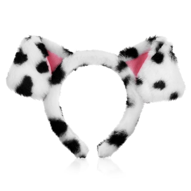 Diadema de dálmata, diadema afelpada, diadema de animal, diadema para lavarse la cara, diadema de cachorro, diadema de cosplay de animal, diadema divertida