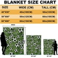 thumbnail image 3 of LHSHID Flannel Fleece Blanket American Football Field Green for Bedroom Couch Travelling Comfortable All Season Air Conditioning Blanket for Adult Chidern 30x40in, 3 of 6