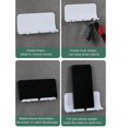thumbnail image 3 of Soporte universal para teléfono con gancho de carga, montaje en pared, autoadhesivo para soporte de llave, organizador de adaptador de cargador, 11 Feliz Sencillez, 3 of 5
