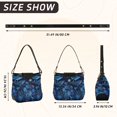 thumbnail image 2 of Iauyy Women's Handbag Removable Shoulder Satchel Bag-Polyester and PU leather ，Underwater, 2 of 7