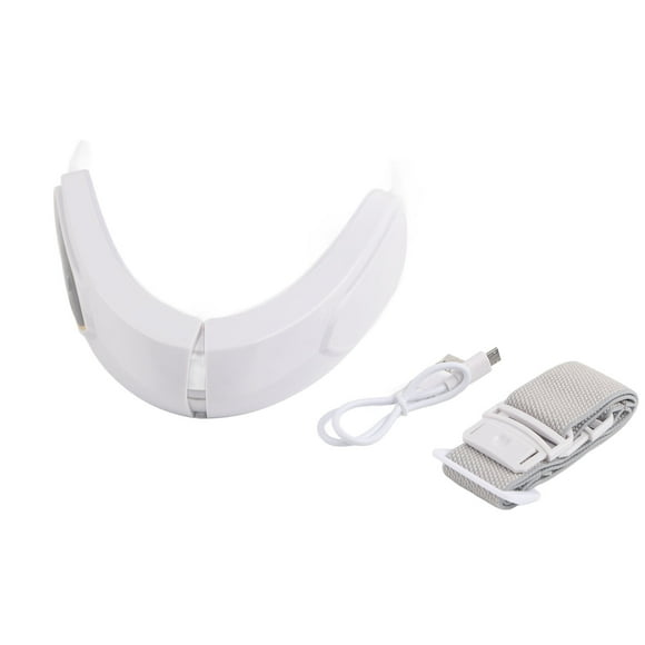 Electric V Face Belt V Face Machine Double Chin Reducer Micro Vibration High Frequency Tighten Contour Electric V Line Up Lift Belt White 3 Levels