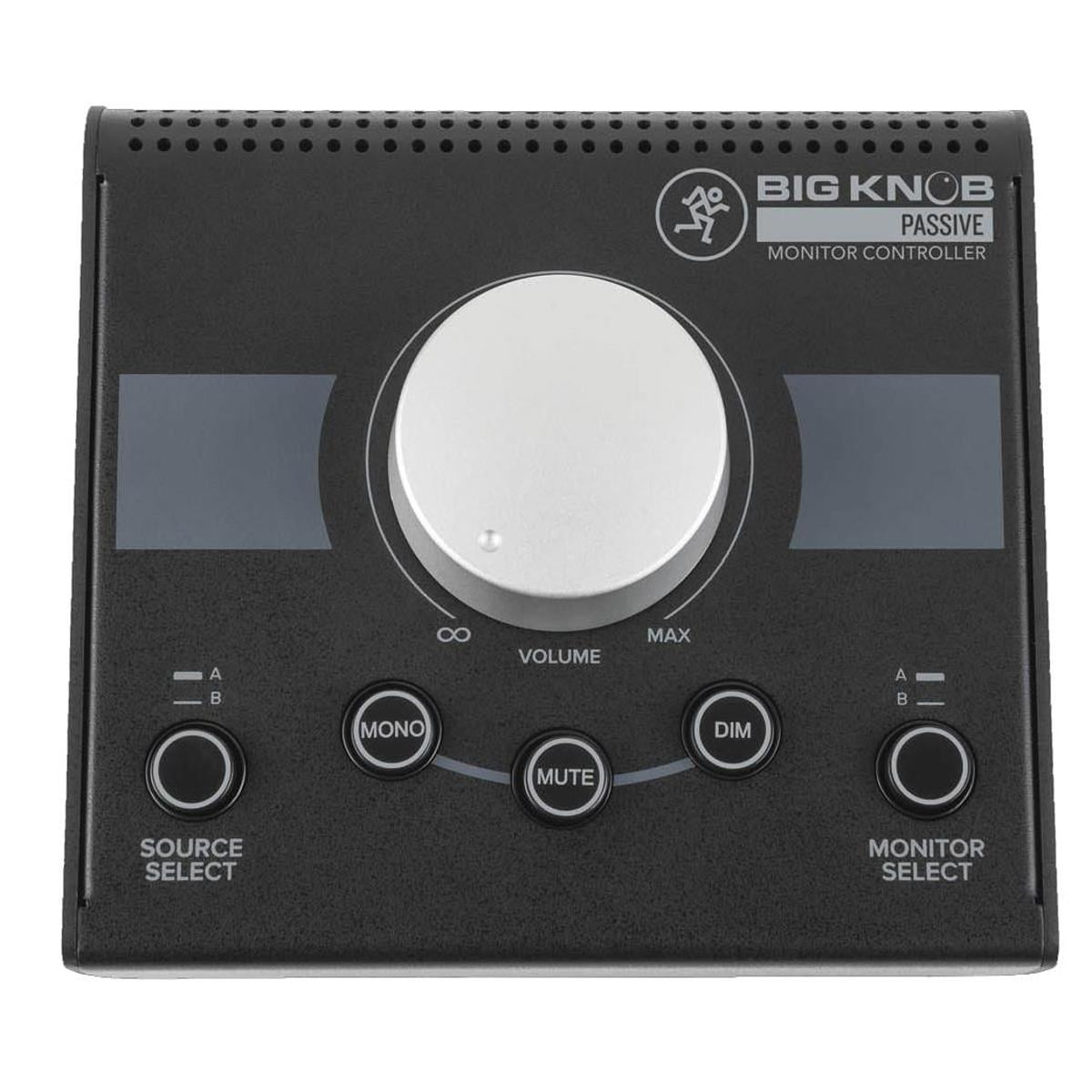 Mackie Big Knob Passive 2x2 Studio Monitor Controller, Bundle with TAPH100 Headphones and Platinum Pro 10' TRS Cable