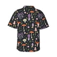 thumbnail image 3 of Picia Mushrooms Gentle Cotton Regular Fit Short Sleeve Casual Hawaiian Shirt for Men-XX-Large, 3 of 9