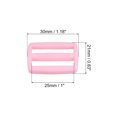 thumbnail image 2 of Unique Bargains 1 Inch Tri-Glide Slide Buckles Webbing Strap Fastener, Pink, 50 Pack, 2 of 5
