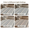 thumbnail image 7 of ODIKA 4'x6' Washable Area Rug Nautical Navy Horizontal Banded Seaside Stripe That Couch Vintage for Bedroom, Reading Nook, Pet Friendly & Non-Shedding, 7 of 7