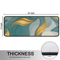 thumbnail image 5 of Kitchen Rugs Sets Of 2,Teal Gold Wave Marble Pattern Anti Fatigue Kitchen Mat Rugs Non Slip Washable,Decorative Kitchen Floor Mats for Kitchen,Sink,Laundry,17"x47"+17"x47", 5 of 5