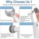 thumbnail image 2 of Cordless Electric Spin Scrubber Brush- Portable Shower Wand Scrubber Rechargeable Bathroom Scrub For Cleaning Carpet Toilet Floor Window Dish - Power, 2 of 5