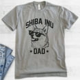 thumbnail image 2 of Shiba Inu Dad, Unisex Men's Shirt, Shiba Inu Owner, Funny Dog Dad Gift, Dark Heather Gray, X-Small, 2 of 6