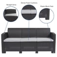 thumbnail image 3 of Afuera Living Wicker Patio Sofa in Dark Gray, 3 of 9