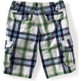 thumbnail image 2 of Aeropostale Mens Longer Long Plaid Casual Cargo Shorts, Verde, 27 Aeropostale Carga, 2 of 3