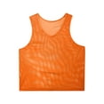 thumbnail image 5 of Zaldita Mens Pennies Sports Scrimmage Training Vest Football Soccer Jersey Mesh Tank Tops Team Orange XL, 5 of 7