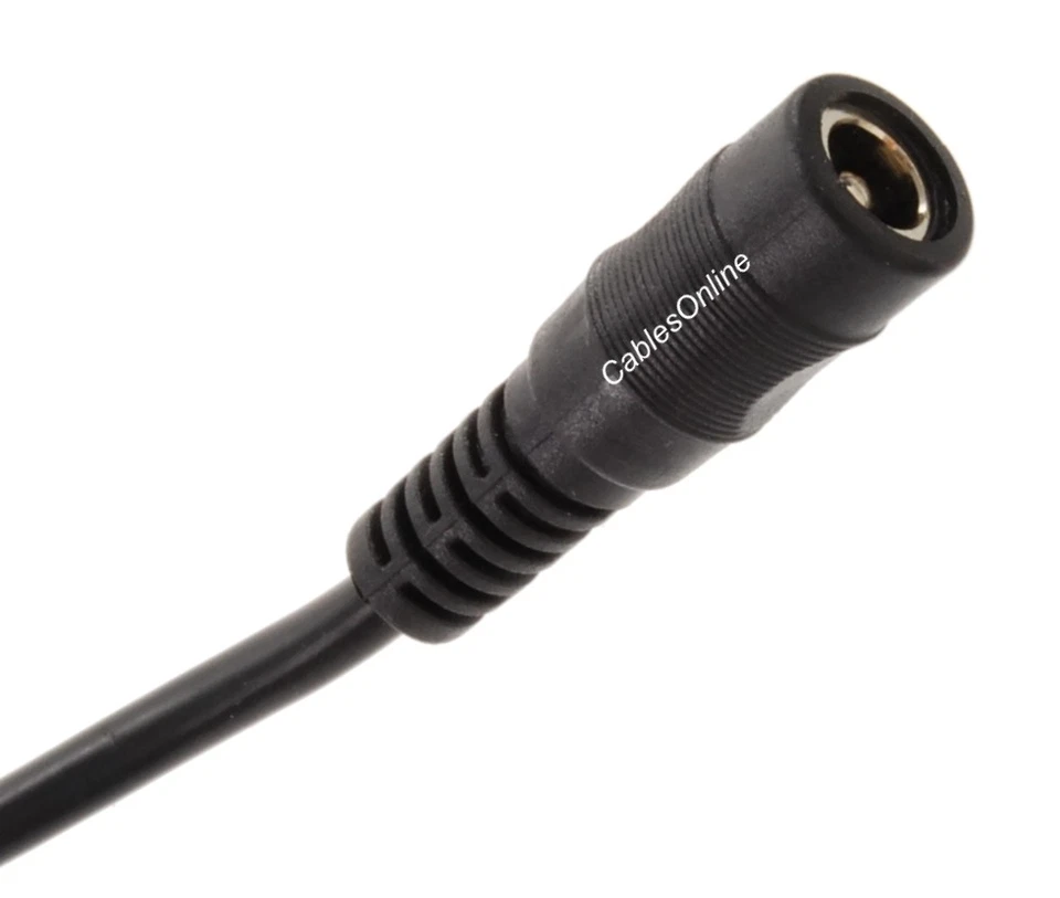 2-Pack Dc Power Splitter Cable 1-Female/3-Male For Security Cameras & More
