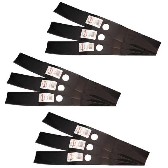 9 Rotary® 6265 Mower Blades for Kubota® 70000-00605 Windsor® 54" Deck