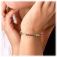 thumbnail image 2 of Rainbow Cubic Zirconia Tennis Bracelet in Gold with Rainbow Marquise Stones, 2 of 3