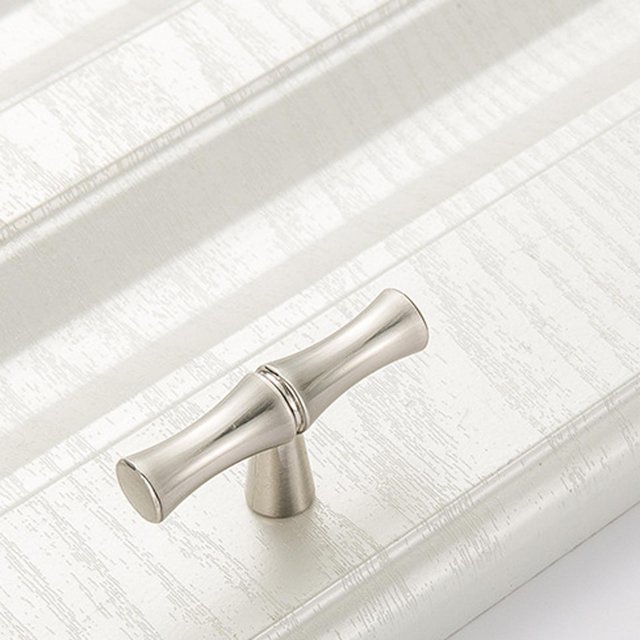 de puerta Cengood de cobre para muebles, es , es de armario para cajón de armario, de muebles con forma de Bambú 55 mm perfecl Mango de bambú