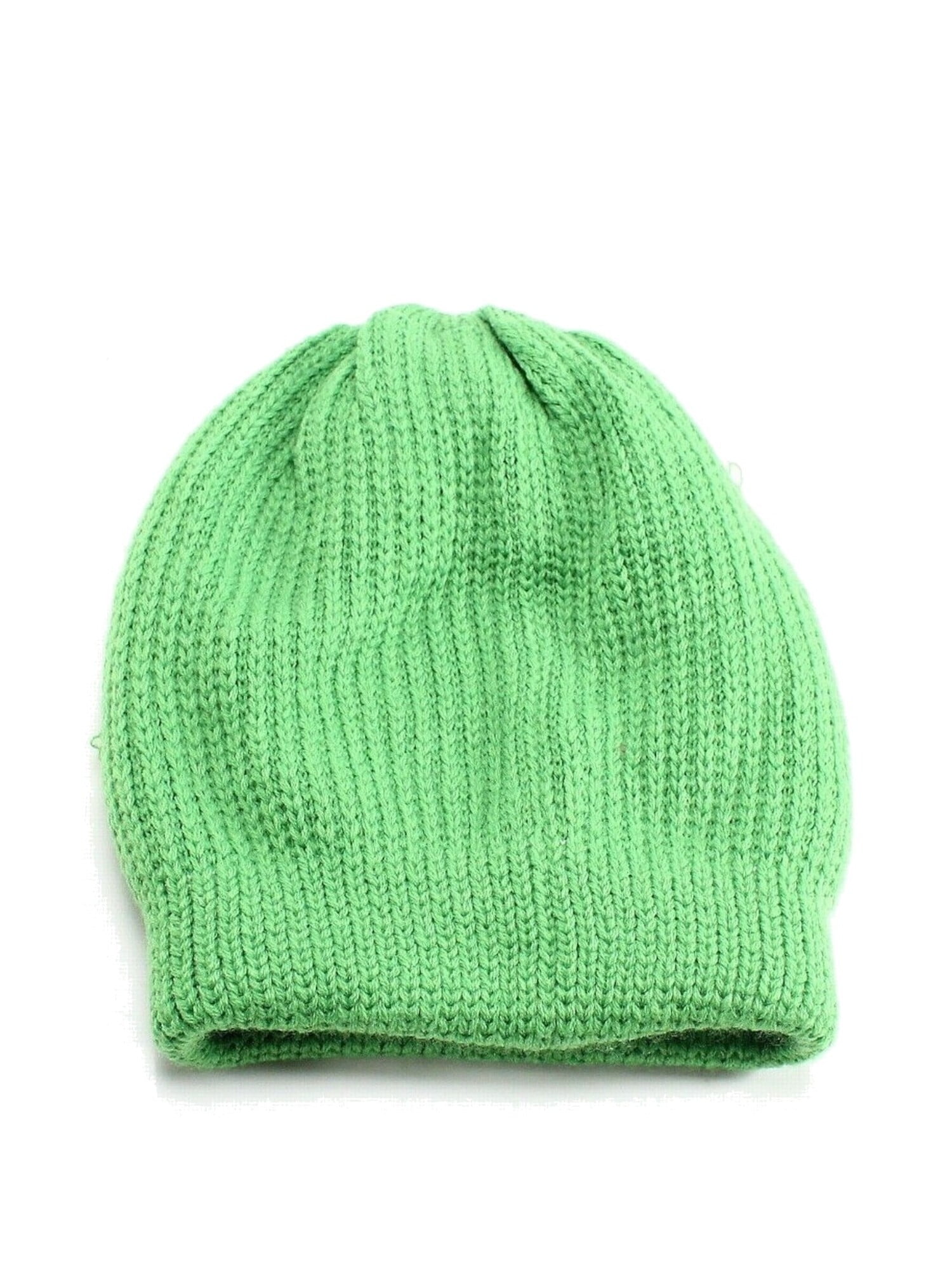 Womens Rib-Knit Slouchy Beanie Hat 