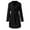 a-Black10149, variant on VNKIDY Women's Coat Autumn Winter Solid Color Plush Coat With Belted Waist Long Sleeve Button Front Collared Sleek Elegant Style Coat For Casual Daily Streetwear Activities Cozy Outerwear