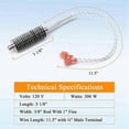 thumbnail image 3 of 3-20-677200 Igniter for P68,XXV,P43,P61 Pellet Stove,17 Fin Igniter for Advance, 52i Pellet Stove, 3 of 5