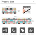 thumbnail image 3 of Yayeee Faucet Mat for Kitchen Sink 30" Diatomite Long Splash Guard Pad, Colorful Checkered Pattern, 2 Pack, 3 of 7