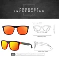 thumbnail image 4 of Gafas de sol polarizadas Vintage cuadradas a la moda para hombres y mujeres, gafas de sol Retro para conducir, para pescar, gafas de sol de diseñador de marca de lujo, gafas UV400, 4 of 4