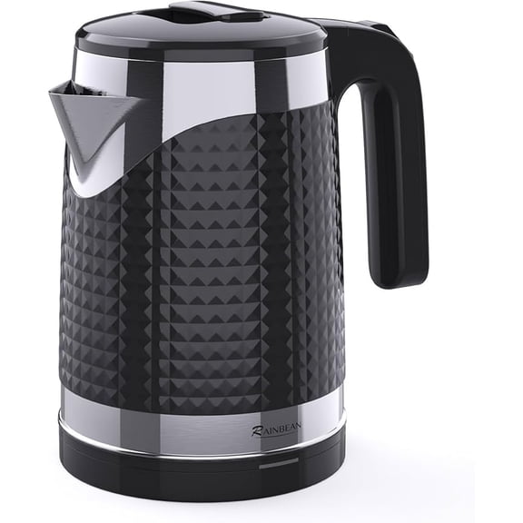 RAINBEAN Electric Kettle Water Boiler, 1.8L Wide Opening Stainless Steel Tea Kettle & Hot Water Boiler, Auto Shut-Off & Boil Dry Protection