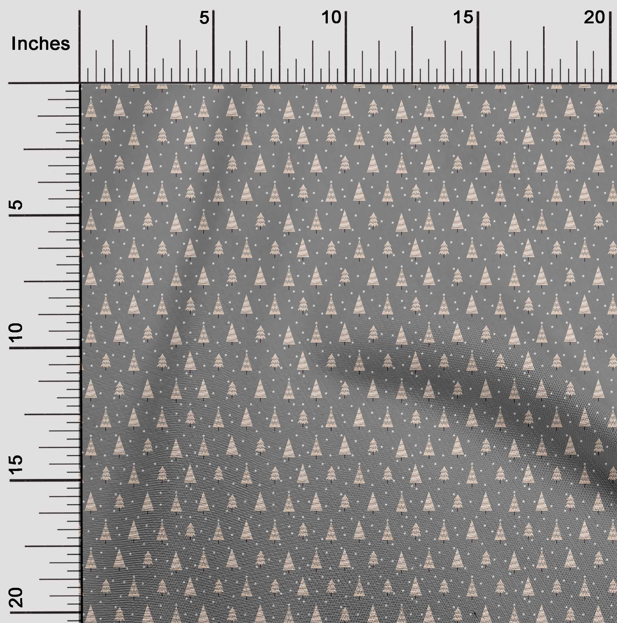 oneOone Georgette Viscose Gray Fabric Christmas Sewing Craft Projects Fabric Prints By Yard 42 Inch Wide