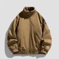thumbnail image 2 of Mens Lightweight Jackets Full Zip Business Casual Windbreaker Fall Golf Coat Warm Winter Jacket with Pockets, 2 of 5