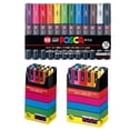thumbnail image 1 of Uni-posca Paint Marker Pen BUNDLE SET , Mitsubishi Pencil Uni Posca Poster Colour Marking Pens Extra Fine Point 12 Colours , Fine 15 Colors , Medium, 1 of 4