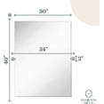 thumbnail image 4 of Hamilton Hills Large Pivot Rectangle Mirror With Brushed Chrome Wall Anchors, 4 of 9