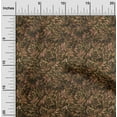 thumbnail image 2 of oneOone Georgette Viscose Brown Fabric Jacobean Leaf Dress Material Fabric Print Fabric By The Yard 42 Inch Wide, 2 of 4