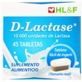 thumbnail image 1 of D-Lactase /Enzima Lactasa de Origen Natural, Apoyo Digestivo, 45 Tabletas, 1 of 4
