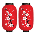 thumbnail image 4 of Linterna de exterior, linterna impermeable festiva de seda con forma de flor de ciruelo, linterna plegable de estilo japonés y coreano con forma de flor de melocotón, 4 of 6