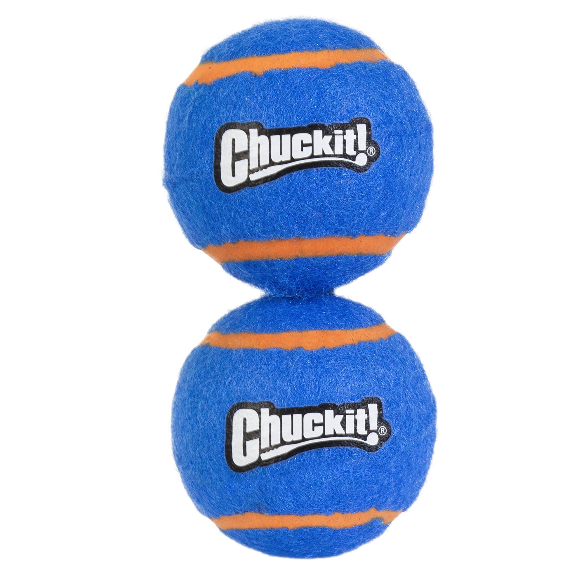 Chuckit! Squeaker Dog Tennis Balls Fetch Toy for Dogs, Small 2" for Pets up to 20 lbs, Blue, Pack of 2