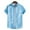 Light Blue, variant on POTETI Mens Shirts Hawaiian Beach Casual Short Sleeve Tropical Button up Shirts Tops