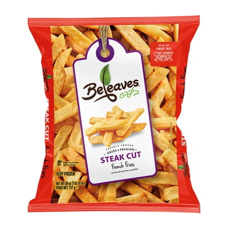Beleaves White Potato Steak Cut Fries, 26 oz