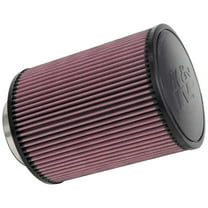 K&N Universal Clamp-On Engine Air Filter: Washable and Reusable: Round Straight; 4 in (102 mm) Flange ID; 9 in (229 mm) Height; 7 in (178 mm) Base; 7 in (178 mm) Top, RD-1460