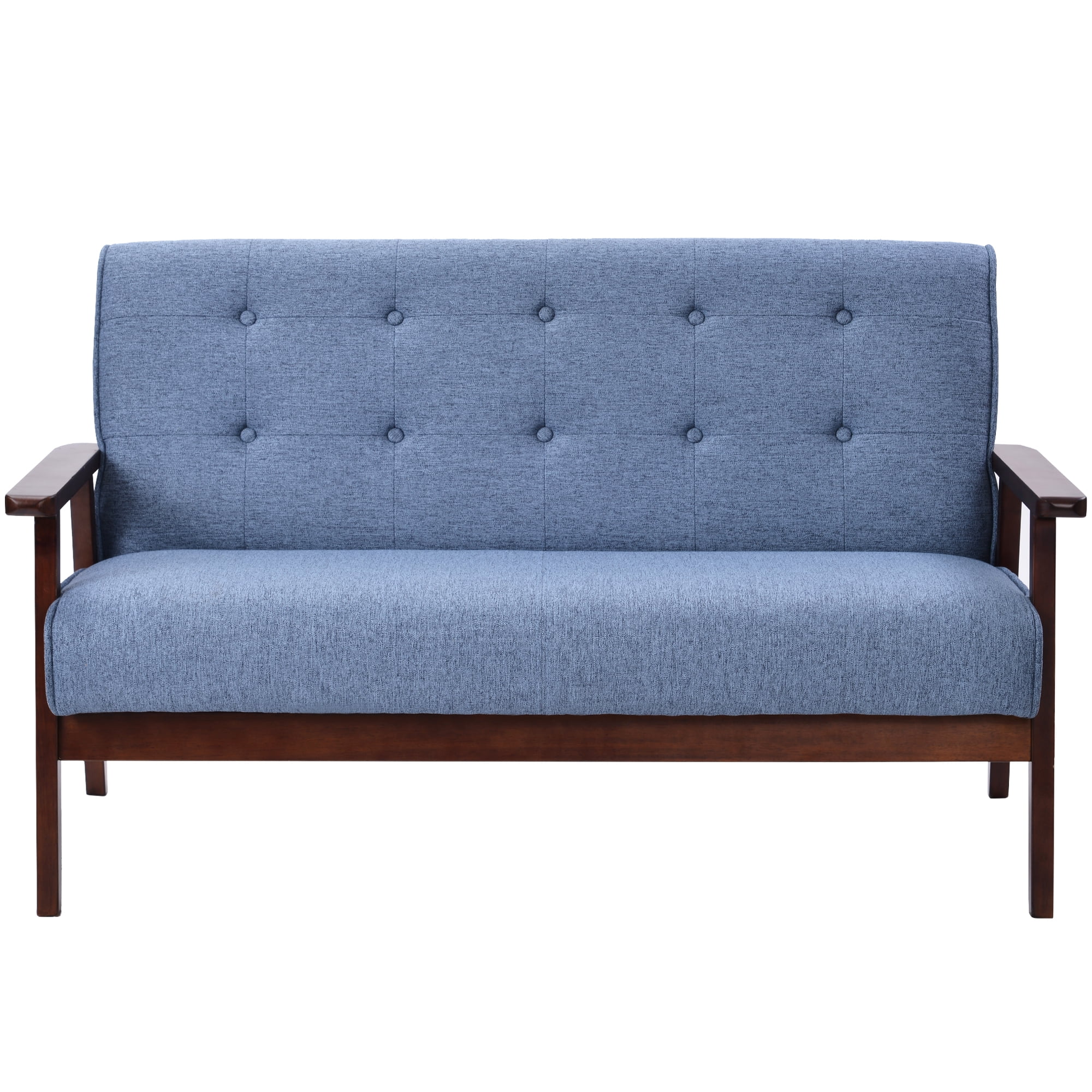 Loveseat Sofa Modern Upholstered Couch 2Seater Sofa, Loveseats Casual