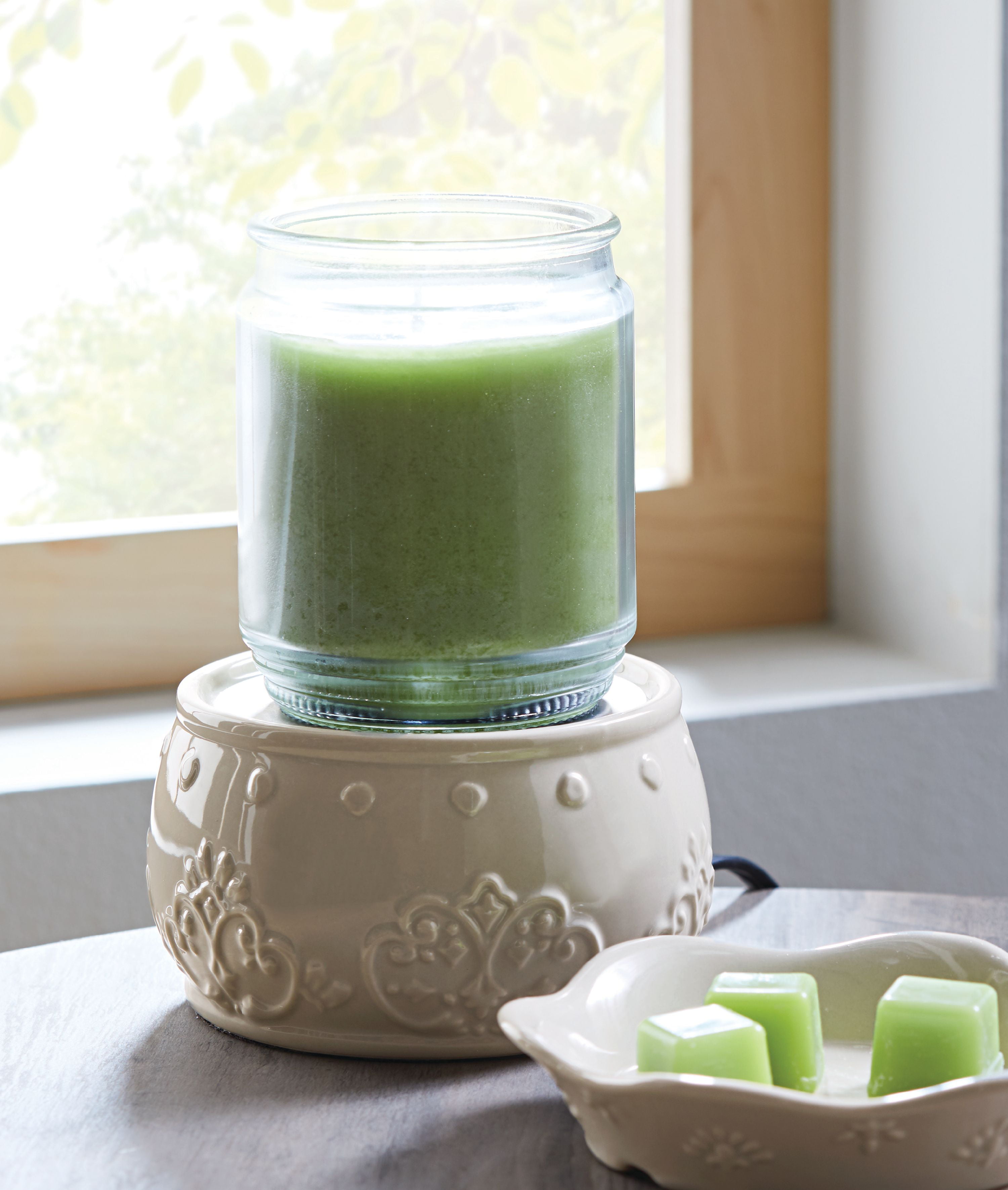 Aesthetic Green Wax Melt Warmer For Scented Wax Burner - Perfect Desktop  Wax Melter For Home - Ideal Mother's Day And Birthday Gift - Temu Mexico