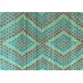 thumbnail image 1 of Ahgly Company Indoor Rectangle Abstract Light Blue Modern Area Rugs, 5' x 8', 1 of 4