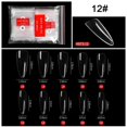 thumbnail image 1 of 500Pcs French Point Ballet Nail Clear Gelly Tips Soft Gel Full Cover Nail Tips Long Almond Nail (Clear), 1 of 7