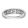 thumbnail image 5 of 14K White Gold Ring Band Wedding Diamond Round Complete Trio Men's , Size 6, 5 of 7