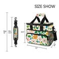 thumbnail image 3 of FORMRS Insulated Cooler Bag 24 Cans Capacity Soft Leakproof Lunch Box with Side Pockets, Retro Orange Floral, 3 of 7